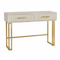 Coiffeuse rectangulaire en bois MDF avec pieds en métal