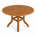 Table ronde en bois de teck massif Ø120 cm