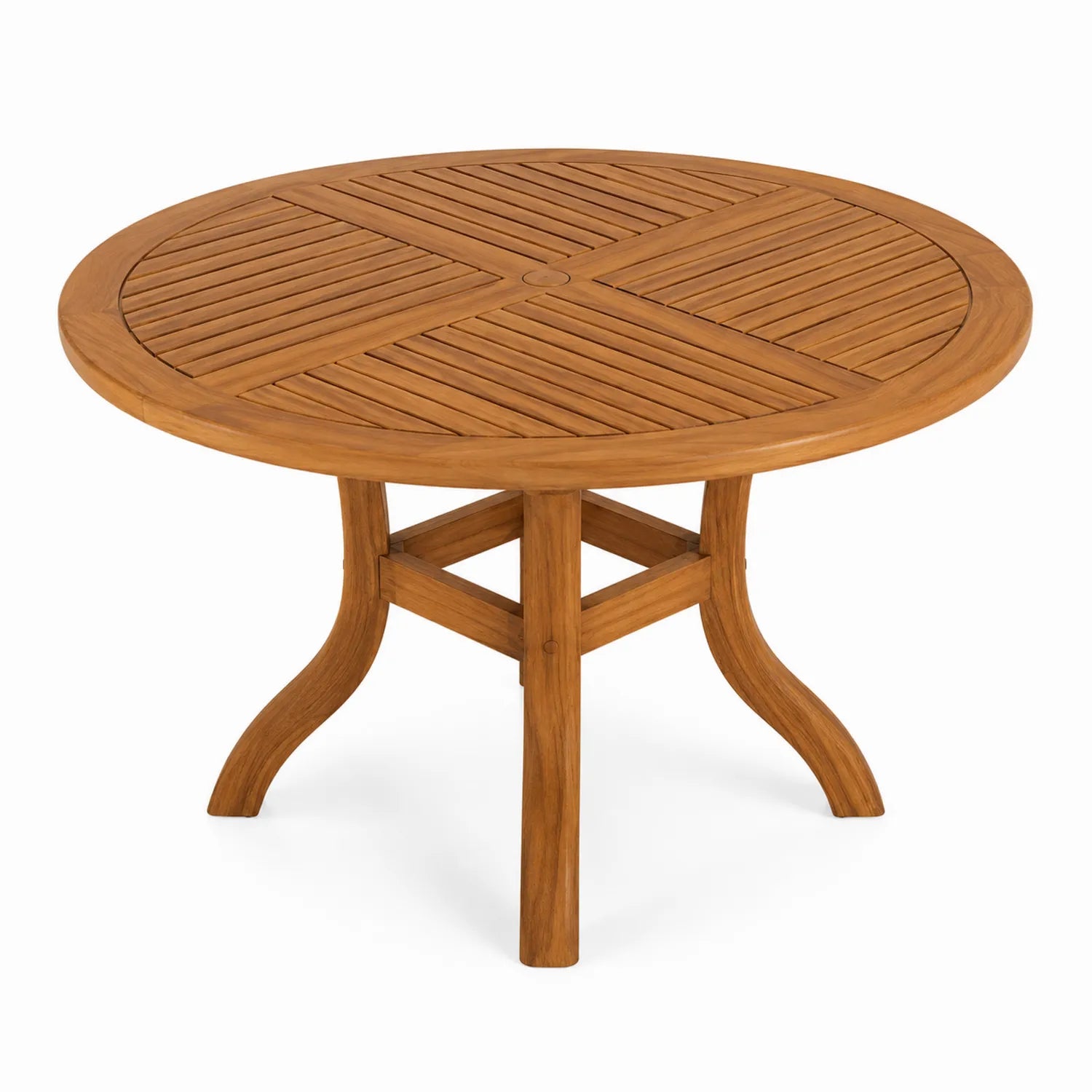 Table ronde en bois de teck massif Ø120 cm